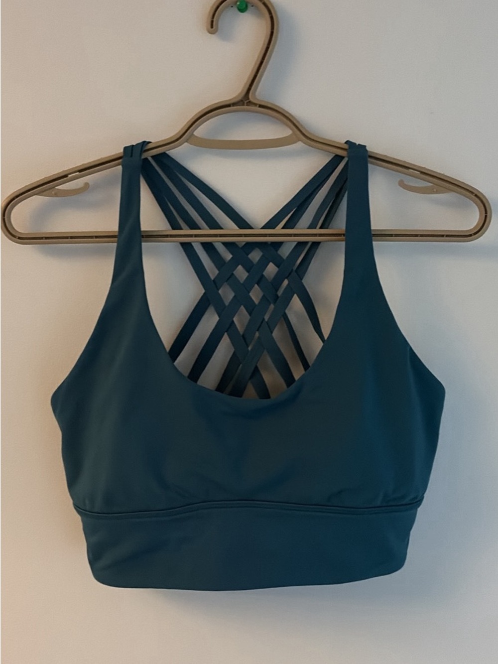 lululemon athletica Deep Teal Crisscross Back Sports Bra
